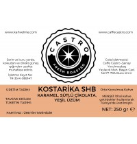 Castro Kosta Rika Nitelikli  Kahve  250 Gr.